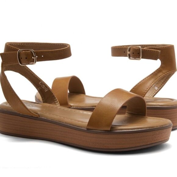 BRAND NEW HERSTYLE CARLI WOMEN"S OPEN TOE ANKLE STRAP PLASFORM LOW WEDGE - Picture 14 of 16